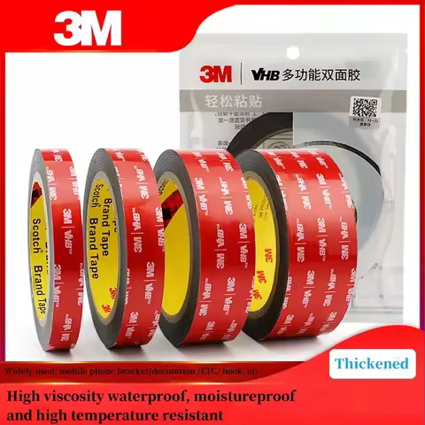 3M Double-Sided Tape 5952 Strong Foam Tape Waterproof Non-Trace Black High-Viscosity Double-Sided Ta