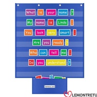 LEMONTREE Classroom Pocket Chart, Educational Durable Standards Pocket Chart, Large Class Schedule C