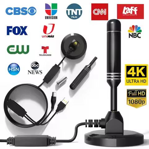 8K 4K HD 36DBI for Global Digital Indoor Amplified TV Antenna 3600 Miles Ultra HDTV With Amplifier V
