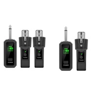 UHF XLR Adapter System Wireless Microphone Transmitter Receiver for Dynamic Microphone Guitar Audio