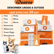 PUAINTA Pets Antiparasitic Spot-On Fipronil Pyriproxyfen Vet Formula Mites Ticks Fleas