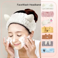 Character Face Wash Headband 9Type