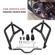 125/C Motorcycle Black Modified Crash Bar Bumper Engine Guard Protector Anti-fall Accessories For ZO