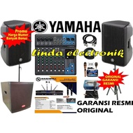 paket sound system yamaha dbr 12 + mg10xu 1bh baretoe subwoofer 15''