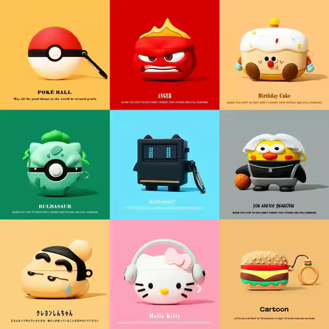 3D Cartoon Silicon Cover For Huawei FreeClip 2 Shockproof Shell Headphone Guard Protective Case For 