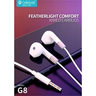 [Ready Stock] Celebrat G8 Deep Bass Stereo Wired Earbud