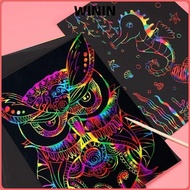 WININ 10PCS Scratch Painting Toys, 4K/8K/16K/32K Rainbow Scratch Paper, High Quality Multi-function 