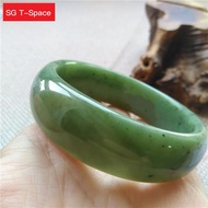 ◕㍿◙Natural Jade Stone Original Ecological Pattern Bangle Handcarved Jasper Bracelets Women Jewelry A