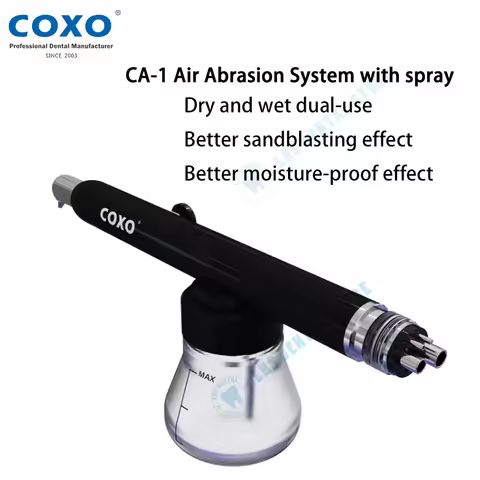 COXO Dental Aluminum Oxide Microblaster Air Polisher Dental Abrasive Sandblasting Machine Air Abrasi
