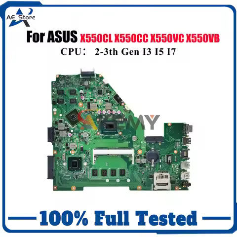 X550CC Laptop Motherboard For ASUS VivoBook X550VC X550CL X550C X550VB X550CC Y581C A550V X552 R513C