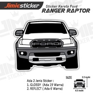 Sticker Ford Ranger Raptor 2020, Sticker Depan Ford Ranger, Car Sticker, Custom Sticker.