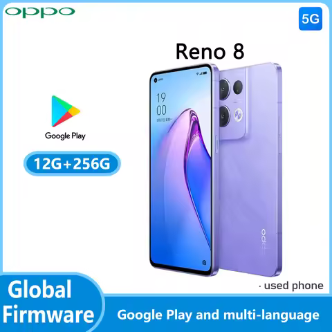 Global firmware OPPO Reno 8 5G smartphone MTK Dimensity 1300 6.43" 12GB 256GB 50MP+32MP 8r ColorOS 1