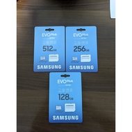 [Free Delivery] 128/256/512GB Samsung Micro SD Card with SD Adapter Export Set from Korea 128 256 512 GB (100% real)