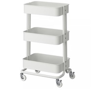 RASKOG IKEA TROLLEY BLACK/WHITE/ GREY BLUE 35x45x77cm
