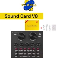 Sound Card V8 Bluetooth Audio USB External Live Mixer Audio V8