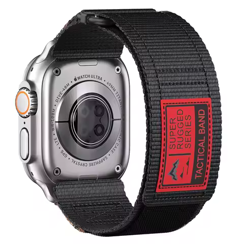 Velcro Nylon Watch Strap Band for Apple Watch Ultra 2 49mm 45mm 44mm 42mm, for Apple Watch 9/8/7/6/5