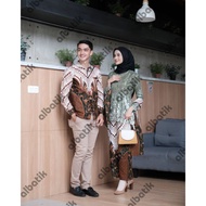 KEMEJA Albatik - WISA KIANA COUPLE SET (shirt, women's top, skirt free shawl)