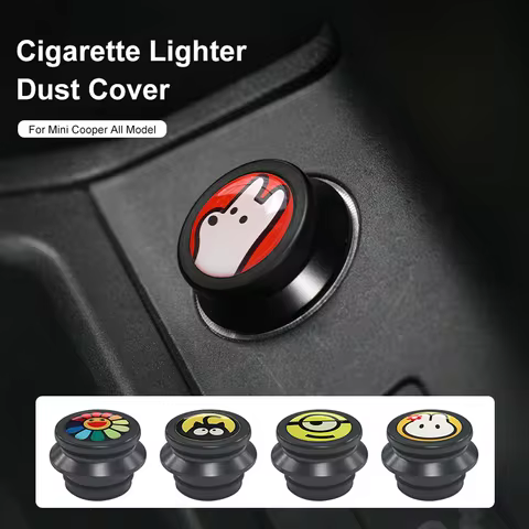 Car Cigarette Lighter Dust Cover For Mini Cooper S JCW F56 F60 F54 R56 J01 J05 U25 F66 F65 Dustproof