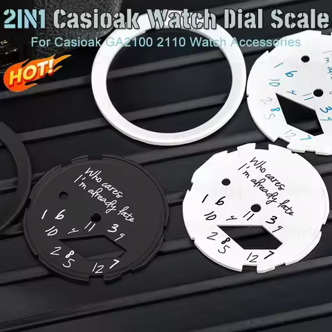 Watch Dial for GA2100 GA2110 Scale Ring Copper Dial For GA-2100 ga2110 DIY Modification kit Watch Pa