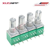 5pcs RV097NS 5K 10K 20K 50K 100K 500K with a switch audio 5pin shaft 15mm  amplifier sealing potenti