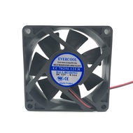 Brand New EVERCOOL EVERCOOL 7025 EC7025L12ER DC12V 0.14A 2 Wire Cooling Fan