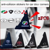 ZC 2pcs Car Door Rubber Seal Edge Silicone Protector Protection Guard Corner Cover for Honda Toyota 