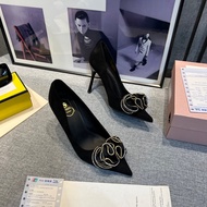 Qccc 9cm bow high heels