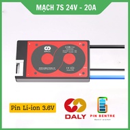 Mạch 7S 24V/29.4V - 20A BMS Daly cân bằng và bảo vệ Pin Li-ion 3.7V