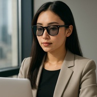 輕變色濾藍光眼鏡 UV400 抗藍光護眼 高透光舒適