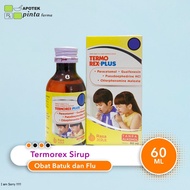 Termorex PLUS 60 ML Eliminates flu symptoms accompanied by fever, headache, blocked nose, and sneezi