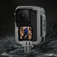 LCMNCLL TELESIN Case GoPro Hero 9/10/11/12 Aluminum Alloy Protective Housing - GP-FMS-G11-TZ