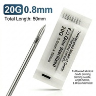 100-5pcs Piercing Needles Disposable 12G 14G 16G 18G 20G Sterile Ear Nose Septum Lip Sharp Hollow Bo