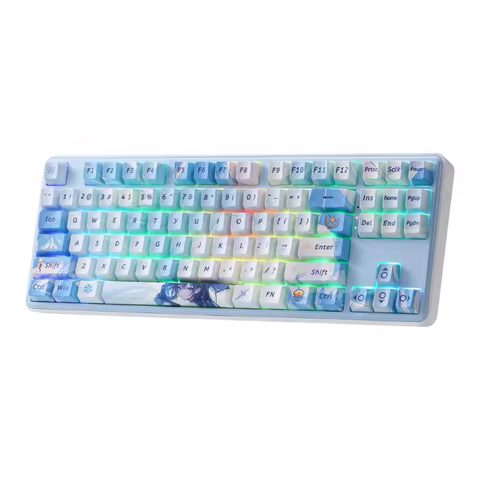 Redragon K707 PRO SE 80% Wireless Gasket RGB 3-Modes 87 Keys Gaming Mechanical Hot-Swap Keyboard, Mi
