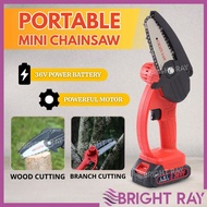 Mini Chainsaw Gergaji Elektrik Chainsaw Battery Cordless Chainsaw Rechargeable Battery Gergaji Kayu 