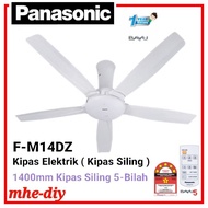 MHE-DIY PANASONIC BAYU 1400MM KIPAS SILING 5-BILAH PUTIH(CEILLING FAN WHITE)F-M14DZ