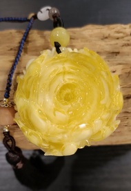 好運蓮蓮~手工蜜蠟蓮花包包掛飾吊飾