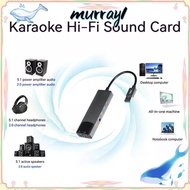 MURRAY Sound Card, Portable USB External Audio Card,  Practical 7.1 5.1 Channel Game Live Streaming 