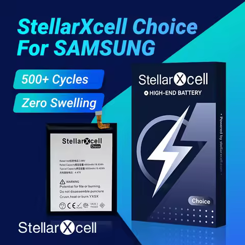 StellarXcell Choice Battery For Samsung S10 S10Edge S20 Plus Ultra S21 5G S23 S24 S23 FE S7 S8 S9 S2