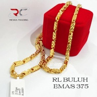 RANTAI LEHER BULUH EMAS TULEN 375 20GM RL BULUH KOSONG EMAS 375 BAMBOO HOLLOW NECKLACE GOLD 375