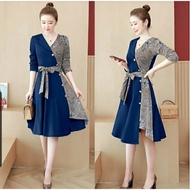 { THABI } HN DRES RAINSA FLOW/ CASUAL DRESS/ Wanita CASUAL DRESS/ CASUAL DRESS KOREAN DREES/ CASUAL/