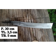 bilah golok kopak rawing 30 cm poles+sepuh