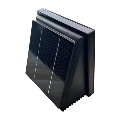 2.5W Black Plastic Solar Wall Fan Airduct Diameter Φ100mm Ventilator Extractor 68CFM Brushless DC Mo