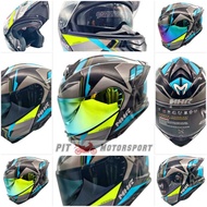 Helmet MHR GTZ Full Face Flip Up Design Petronas Grey Helmet & Visor