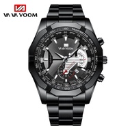 COD Jam tangan Pria  VAVA VOOM S001 analog Pria Jam pria luxury steel anti karat tahan air aokeyo sk