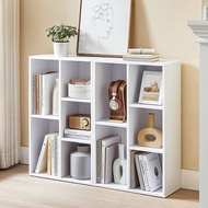 LOFT Living rak buku kabinet buku kayu BILLY 5 cube filling cabinet-White