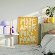 Maximalist Poster More Amor Por Favor Print Wall Art Sunshine Modern Eclectic Wall Art Posters Livin