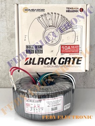 TRAFO TOROID 10A CT 47V - 56V (+CT) 15V 10A BOMBARDIR BLACK GATE BELL BGR Tembaga Asli Murni Blackga