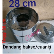 Dandang Bakso 28 CM/panci bakso kecil/kukusan bakso/dandang