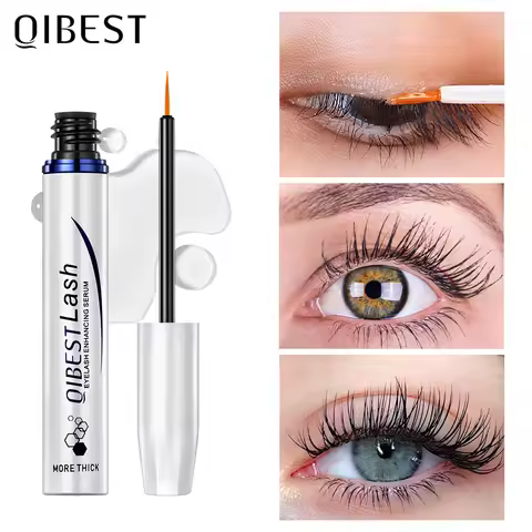 QIBEST 5g Fast Lash Eyelash Enhancing Serum Nourishing Liquid Eyelashes Enhancer Treatments Thicker 