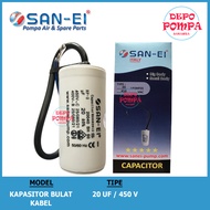 SAN EI 20 UF - 450V Round Cable Capacitor / Water Pump Capacitor